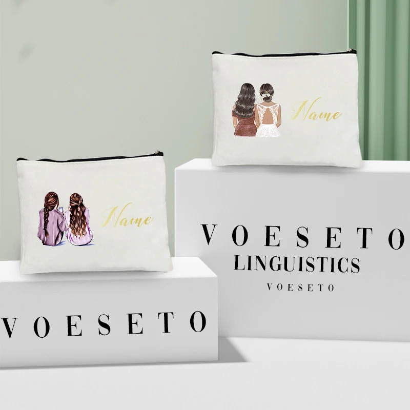 Beauty Makeup Women - Bolsa de maquillaje personalizada con nombre