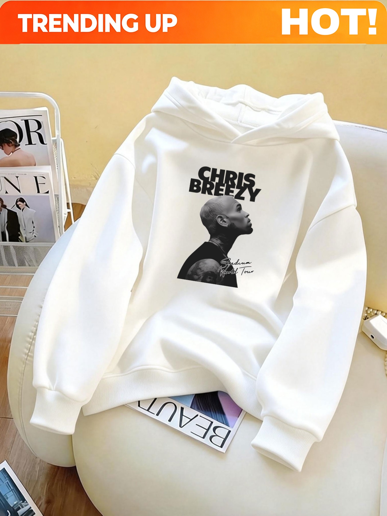 Sudadera con capucha estampada - Beauty & Makeup Katia Di Paola reseña y precio