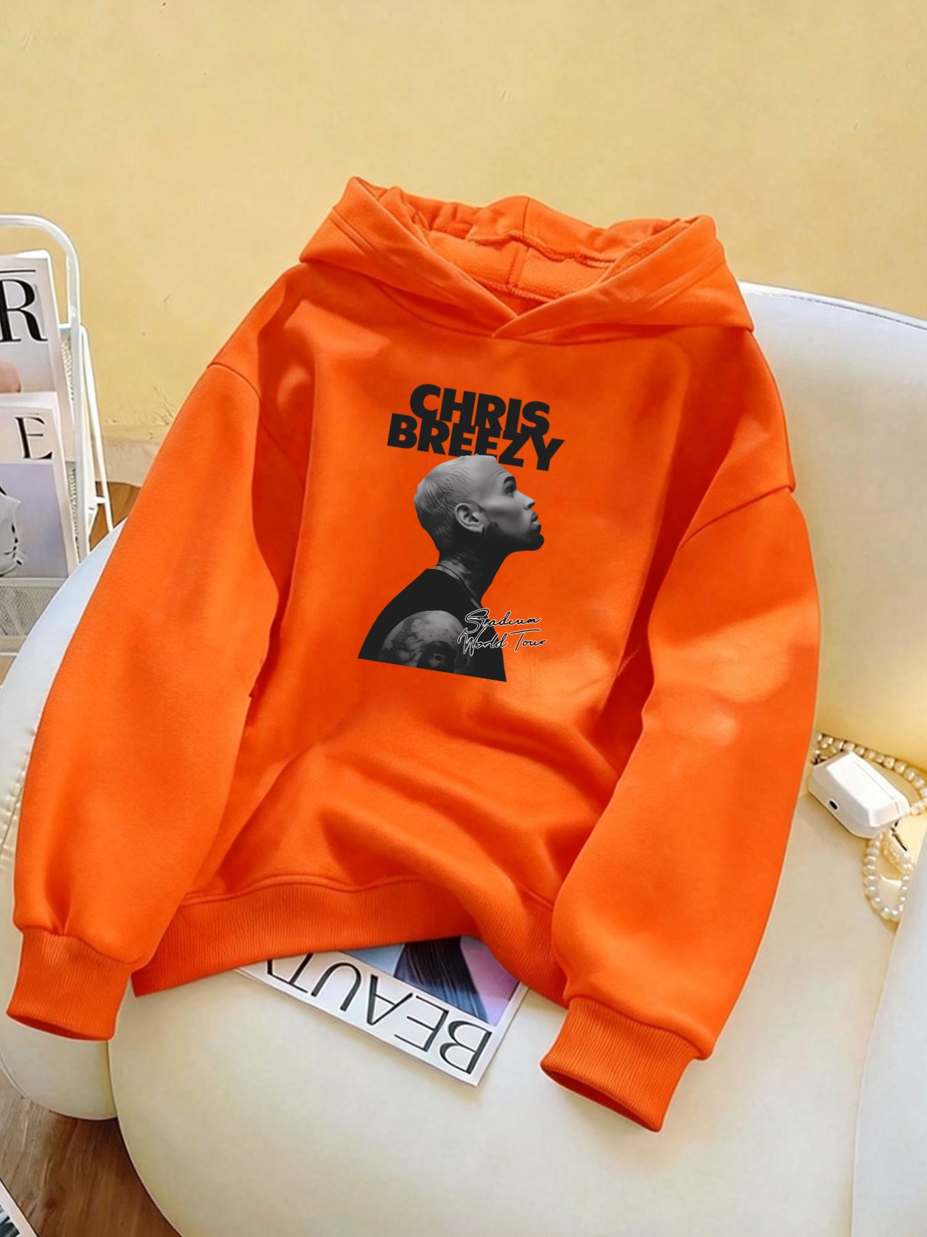 Sudadera con capucha estampada - Beauty & Makeup Katia Di Paola reseña y precio