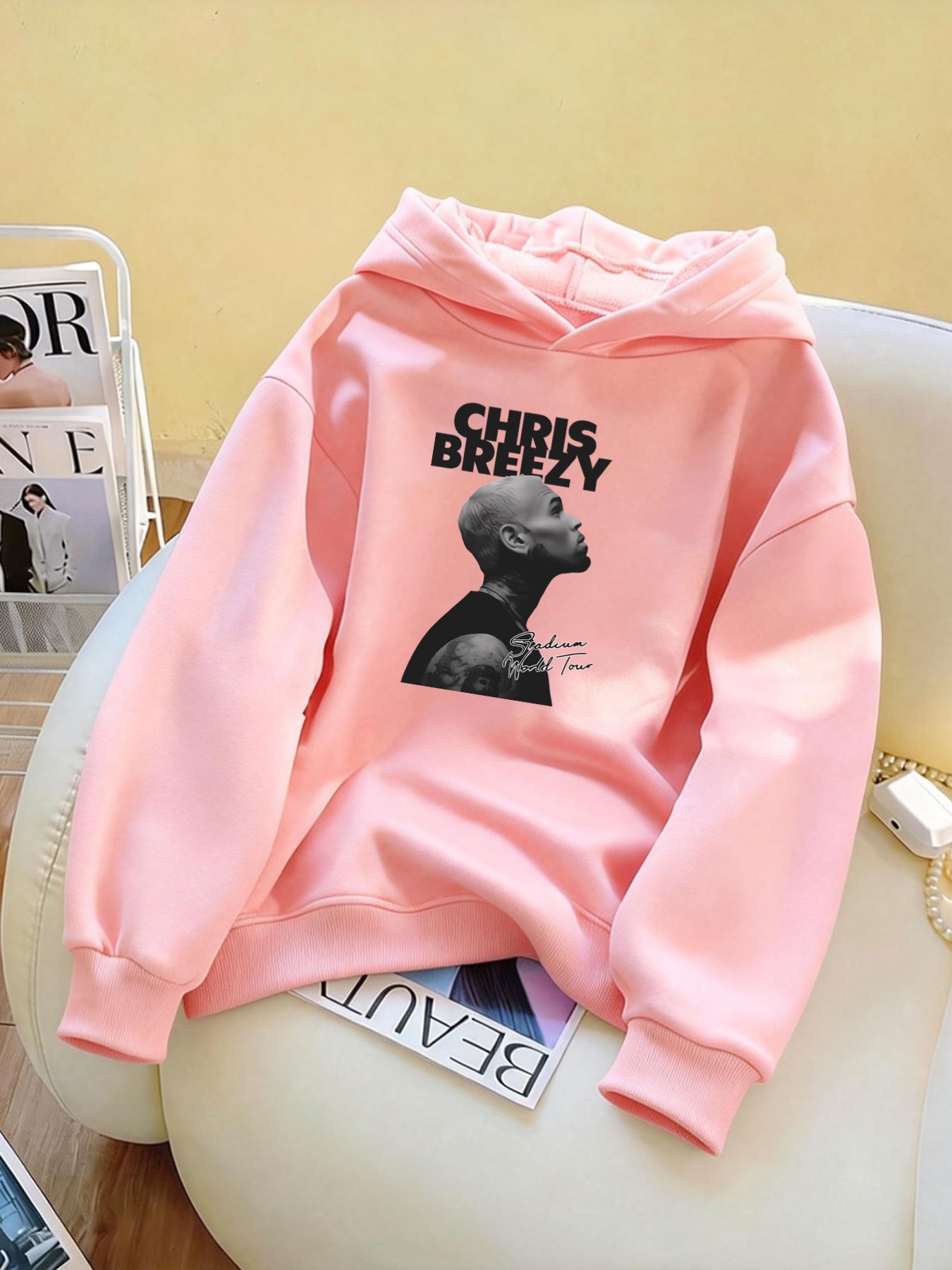 Sudadera con capucha estampada - Beauty & Makeup Katia Di Paola reseña y precio
